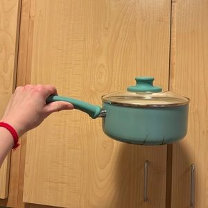 💝 $1 when Bundled 💝 Medium Size Non-Stick Pot with Lid GREEN LIFE